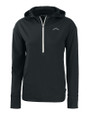 Los Angeles Chargers Mono Cutter & Buck Daybreak Recycled Womens Half Zip Hooded Pullover Black Mannequin