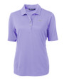 Los Angeles Chargers Mono Cutter & Buck Virtue Recycled Featherlight Pique Womens Polo Hyacinth Mannequin
