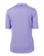 Los Angeles Chargers Mono Cutter & Buck Virtue Recycled Featherlight Pique Womens Polo Hyacinth Mannequin Back