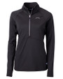 Los Angeles Chargers Mono Cutter & Buck Adapt Recycled Soft Knit Stretch Womens Half Zip Pullover Black Mannequin