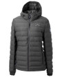 Los Angeles Chargers Mono Cutter & Buck Mission Ridge   Repreve® Recycled Insulated Puffer Womens Full Zip Jacket Elemental Grey Mannequin