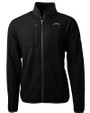 Los Angeles Chargers Mono Cutter & Buck Cascade Epic Comfort Recycled Sherpa Fleece Mens Big & Tall Full Zip Jacket Black Mannequin