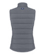 Los Angeles Chargers Mono Cutter & Buck Evoke Recycled HoneycombFleece Womens Hybrid Full Zip Vest Elemental Grey Mannequin Back