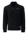 Los Angeles Chargers Mono Cutter & Buck Roam Recycled Buttery-Soft Knit Mens Full Zip Jacket Black Mannequin