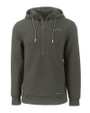 Los Angeles Chargers Mono Cutter & Buck Roam Recycled Buttery-Soft Knit Mens Half Zip Hooded Pullover Poplar Mannequin