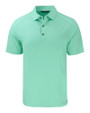 Los Angeles Chargers Mono Cutter & Buck Forge Recycled Four-Way Stretch Mens Polo Fresh Mint Heather Mannequin