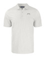 Los Angeles Chargers Mono Cutter & Buck Pike Recycled Symmetry Print Mens Polo White/Polished Mannequin
