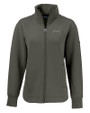 Los Angeles Chargers Mono Cutter & Buck Roam Recycled Buttery-Soft Knit Womens Full Zip Jacket Poplar Mannequin