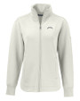 Los Angeles Chargers Mono Cutter & Buck Roam Recycled Buttery-Soft Knit Womens Full Zip Jacket Shell Mannequin