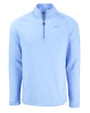 Los Angeles Chargers Mono Cutter & Buck Peshastin Recycled GridFleece Mens Half Zip Pullover Atlas Heather Mannequin