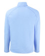 Los Angeles Chargers Mono Cutter & Buck Peshastin Recycled GridFleece Mens Half Zip Pullover Atlas Heather Mannequin Back