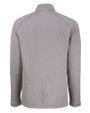 Los Angeles Chargers Mono Cutter & Buck Peshastin Recycled GridFleece Mens Half Zip Pullover Elemental Grey Heather Mannequin Back