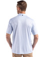 Los Angeles Chargers Mono Cutter & Buck Pike Recycled Diamond Dot Print Mens Big & Tall Polo Atlas Light Blue Back