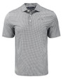 Los Angeles Chargers Mono Cutter & Buck Pike Recycled Diamond Dot Print Mens Big & Tall Polo Black Mannequin
