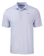 Los Angeles Chargers Mono Cutter & Buck Pike Recycled Diamond Dot Print Mens Polo Hyacinth Mannequin