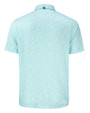 Los Angeles Chargers Mono Cutter & Buck Pike Recycled Flora Print Mens Polo Fresh Mint Mannequin Back