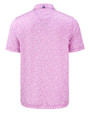 Los Angeles Chargers Mono Cutter & Buck Pike Recycled Flora Print Mens Polo Gelato Fuchsia Mannequin Back