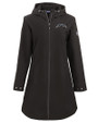 Los Angeles Chargers Mono Cutter & Buck Camano Recycled Everyday Stretch Water Resistant Womens Full Zip Jacket Black Mannequin