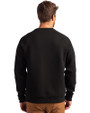 Los Angeles Chargers Mono Cutter & Buck Roam Recycled Buttery-Soft Knit Mens Crew Neck Pullover Black Back