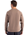 Los Angeles Chargers Mono Cutter & Buck Roam Recycled Buttery-Soft Knit Mens Crew Neck Pullover Mushroom Back