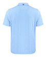 Los Angeles Chargers Mono Cutter & Buck Coastline Recycled Double Peached Mens Polo Atlas Light Blue Mannequin Back
