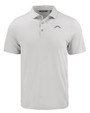 Los Angeles Chargers Mono Cutter & Buck Coastline Recycled Double Peached Mens Polo CONCRETE Mannequin