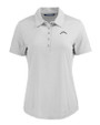 Los Angeles Chargers Mono Cutter & Buck Coastline Recycled Double Peached Womens Polo CONCRETE Mannequin