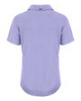 Los Angeles Chargers Mono Cutter & Buck Coastline Recycled Double Peached Womens Polo Hyacinth Mannequin Back
