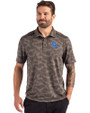 Kentucky Wildcats Alumni Cutter & Buck Coastline Recycled Double Peached Camo Print Mens Polo Elemental Grey Front
