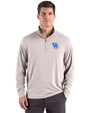Kentucky Wildcats Alumni Cutter & Buck Forge Recycled Four-Way Stretch Mens Quarter Zip Pullover Polished Heather Front