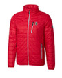 Stanford Cardinal  Cutter & Buck Rainier PrimaLoft®  Mens Big and Tall Eco Insulated Puffer Jacket Red Mannequin