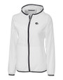 Iowa Hawkeyes Cutter & Buck Womens Breaker Hooded Jacket White Mannequin