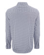  Cutter & Buck Skyline Recycled Gingham Mens Big & Tall Long Sleeve Button Down  Dress Shirt Black/White Mannequin Back