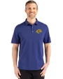 Los Angeles Rams- Cutter & Buck Advantage Refresh Recycled Cotton-Blend Pique Mens Big & Tall Polo Tour Blue Front