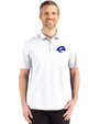 Los Angeles Rams- Cutter & Buck Advantage Refresh Recycled Cotton-Blend Pique Mens Polo White Front