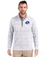 Los Angeles Rams- Cutter & Buck Traverse Recycled Smooth Stretch Mens Big & Tall Camo Quarter Zip Pullover Charcoal Front