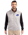 Los Angeles Rams- Cutter & Buck Charter Recycled Packable Mens Full Zip Vest Polished Medium Gray Front