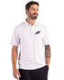 Philadelphia Eagles Americana - Cutter & Buck Forge Recycled Fine Line Stripe Four-Way Stretch Mens Polo White/Polished Front