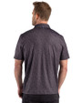 Kansas City Royals Mono Cutter & Buck Pike Recycled Fern Print Mens Big & Tall Polo Black Back