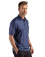 San Diego Padres Stars & Stripes Cutter & Buck Pike Recycled Fern Print Mens Big & Tall Polo Navy Blue Side