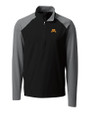 Minnesota Golden Gophers Cutter & Buck Response Lightweight Hybrid Quarter Zip Mens Pullover Windbreaker Black Mannequin