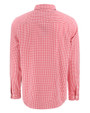 Texas Tech Red Raiders College Vault Cutter & Buck Skyline Recycled Gingham Mens Long Sleeve Button Down  Dress Shirt Red/White Mannequin Back