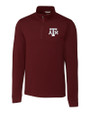 Texas A&M Aggies Cutter & Buck Advantage Mens Zip Mock Bordeaux Mannequin