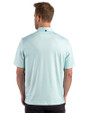 Boston Red Sox Mono Cutter & Buck Pike Recycled Lattice Print Mens Polo Fresh Mint Back