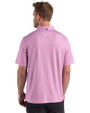Boston Red Sox Mono Cutter & Buck Pike Recycled Lattice Print Mens Polo Gelato Fuchsia Back