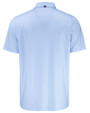 Tampa Bay Rays Mono Cutter & Buck Pike Recycled Lattice Print Mens Polo Atlas Light Blue Mannequin Back