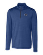 Penn State Nittany Lions Cutter & Buck Holman Stripe Half Zip Liberty Navy Heather Mannequin