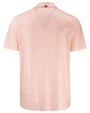 San Diego Padres Cooperstown Cutter & Buck Pike Recycled Fern Print Mens Polo College Orange Mannequin Back