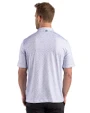 New York Mets Cooperstown Cutter & Buck Pike Recycled Fern Print Mens Polo Chelan Blue Back