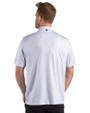 New York Mets Mono Cutter & Buck Pike Recycled Fern Print Mens Polo Atlas Light Blue Back